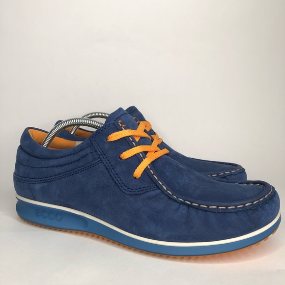 ecco blue suede shoes